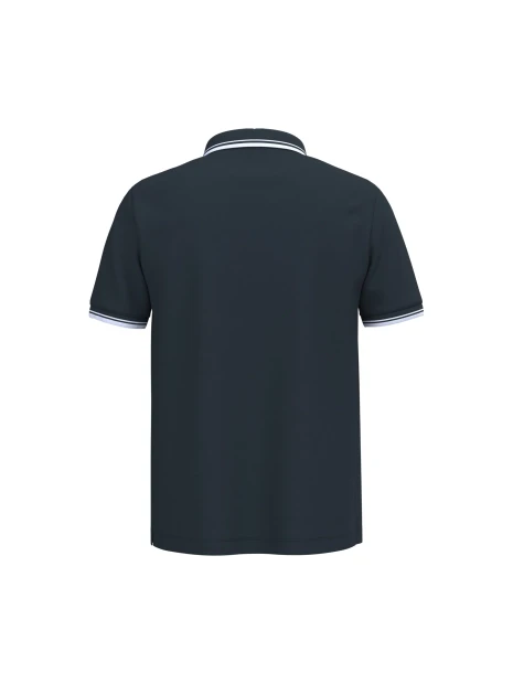 KARIBAN Polo homme manches courtes à liserés contrastés /api/colors/ac3617f1-55b6-4cce-bc08-bb5c08d2e5bf personnalisable