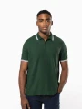 Polos à personnaliser KARIBAN Polo homme manches courtes à liserés contrastés 