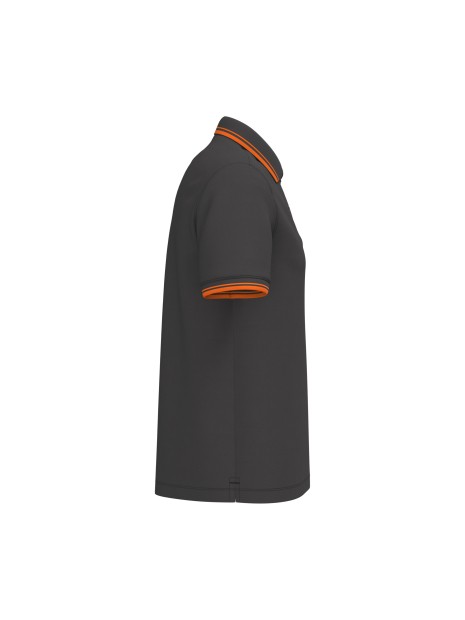 KARIBAN Polo homme manches courtes à liserés contrastés /api/colors/223dfd34-44c0-4412-95bb-efd5d7df379d personnalisable