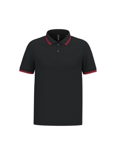 KARIBAN Polo homme manches courtes à liserés contrastés /api/colors/b084ccc6-964d-4c40-a33e-0f276869188a personnalisable