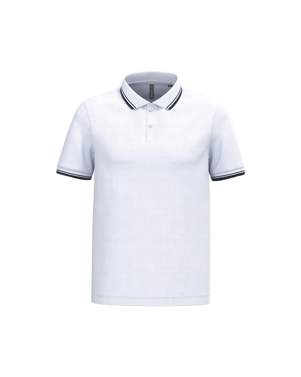 Polos personnalisable KARIBAN Polo homme manches courtes à liserés contrastés