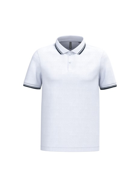 KARIBAN Polo homme manches courtes à liserés contrastés /api/colors/7106f99d-2e20-4f66-8e9f-e598d6240563 personnalisable