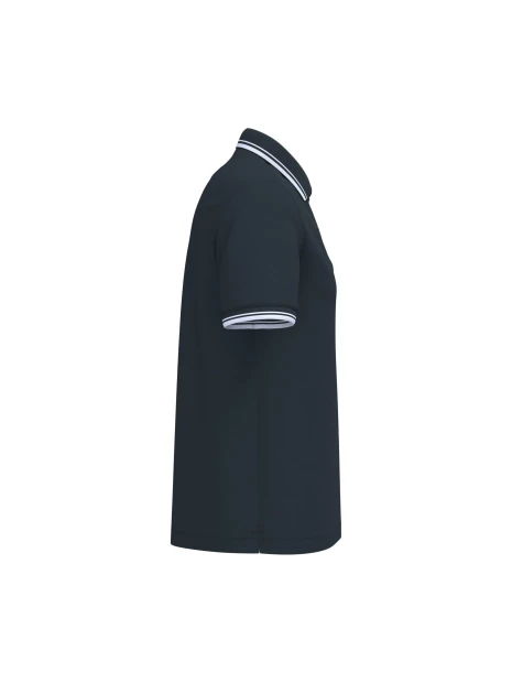 KARIBAN Polo homme manches courtes à liserés contrastés /api/colors/ac3617f1-55b6-4cce-bc08-bb5c08d2e5bf personnalisable