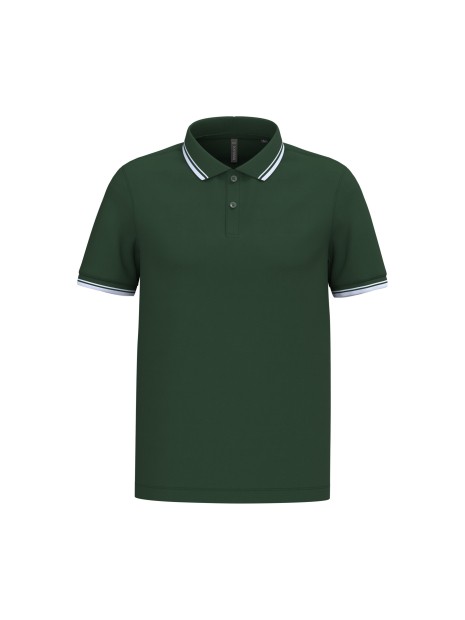 KARIBAN Polo homme manches courtes à liserés contrastés /api/colors/412d1f56-3a7a-4301-824d-97a0bc59b3a1 personnalisable