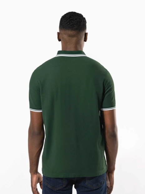 Polos à personnaliser KARIBAN Polo homme manches courtes à liserés contrastés 