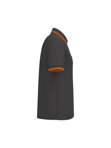 KARIBAN Polo homme manches courtes à liserés contrastés /api/colors/223dfd34-44c0-4412-95bb-efd5d7df379d personnalisable