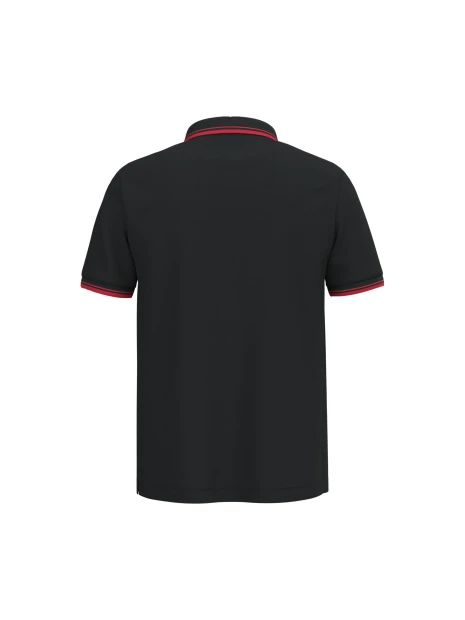 KARIBAN Polo homme manches courtes à liserés contrastés /api/colors/b084ccc6-964d-4c40-a33e-0f276869188a personnalisable