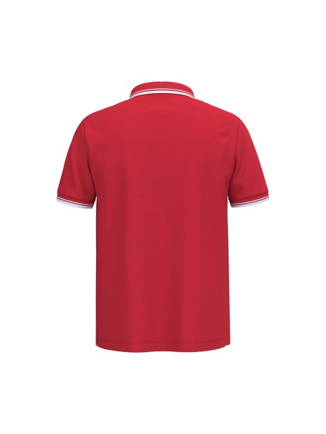 KARIBAN Polo homme manches courtes à liserés contrastés /api/colors/b7356eda-6c72-4d03-829c-6a61c9e04b1f personnalisable