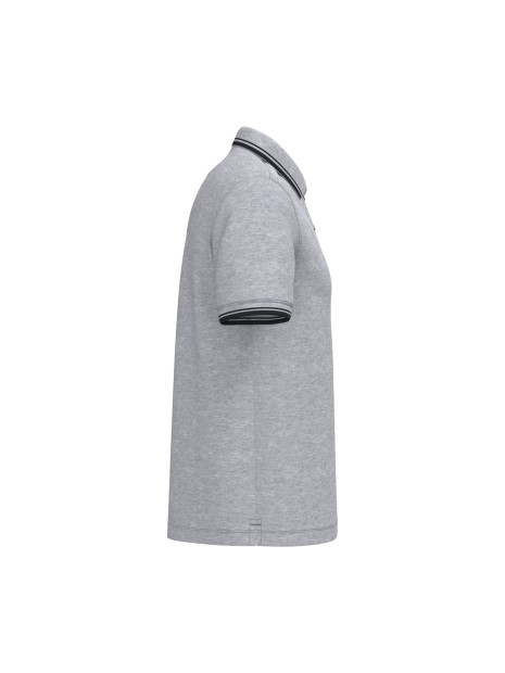 KARIBAN Polo homme manches courtes à liserés contrastés /api/colors/4d32e1db-15c2-4afb-a795-282da2f118eb personnalisable