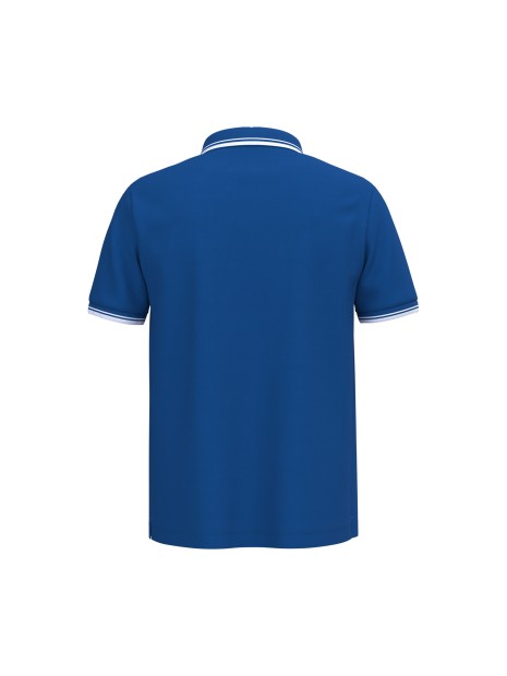 KARIBAN Polo homme manches courtes à liserés contrastés /api/colors/98419da2-a7d0-4737-93fd-8caf97c50292 personnalisable