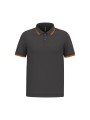 KARIBAN Polo homme manches courtes à liserés contrastés /api/colors/223dfd34-44c0-4412-95bb-efd5d7df379d personnalisable
