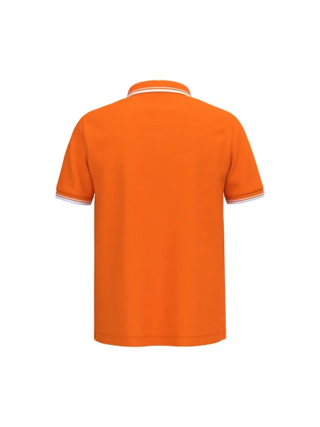 KARIBAN Polo homme manches courtes à liserés contrastés /api/colors/141fcc8d-c1f3-46fd-852f-78285a6322ae personnalisable