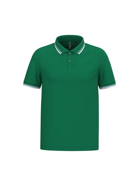 KARIBAN Polo homme manches courtes à liserés contrastés /api/colors/9c6146b3-e8d0-4ddb-b977-9be0bb3ee621 personnalisable