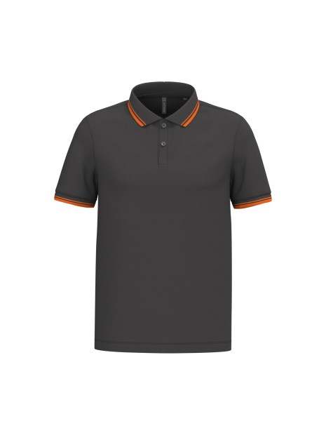KARIBAN Polo homme manches courtes à liserés contrastés /api/colors/223dfd34-44c0-4412-95bb-efd5d7df379d personnalisable