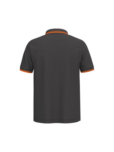 KARIBAN Polo homme manches courtes à liserés contrastés /api/colors/223dfd34-44c0-4412-95bb-efd5d7df379d personnalisable