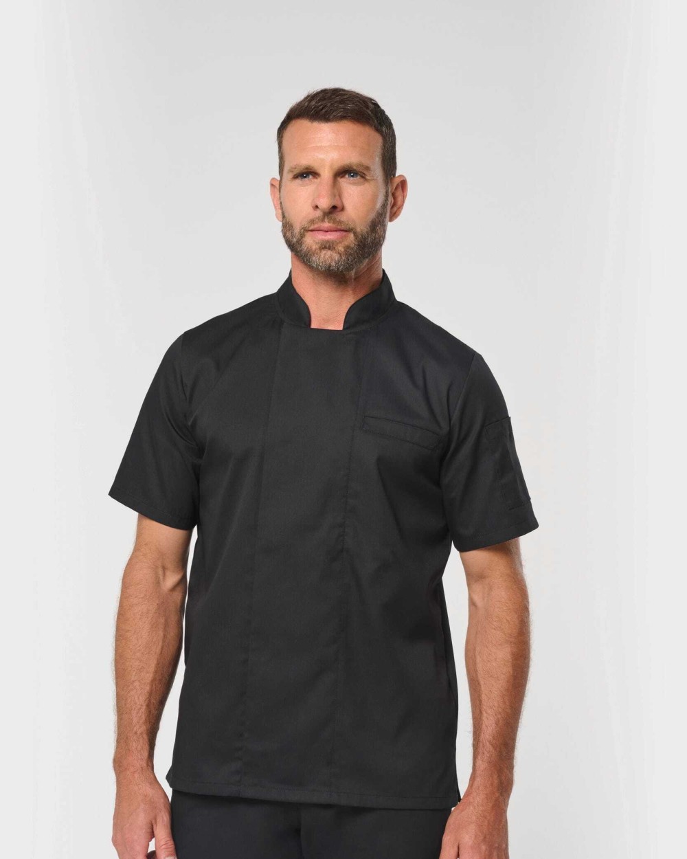 Jassen WK. DESIGNED TO WORK Ecologisch koksjasje met korte mouwen uniseks voor bedrukking &amp; borduring