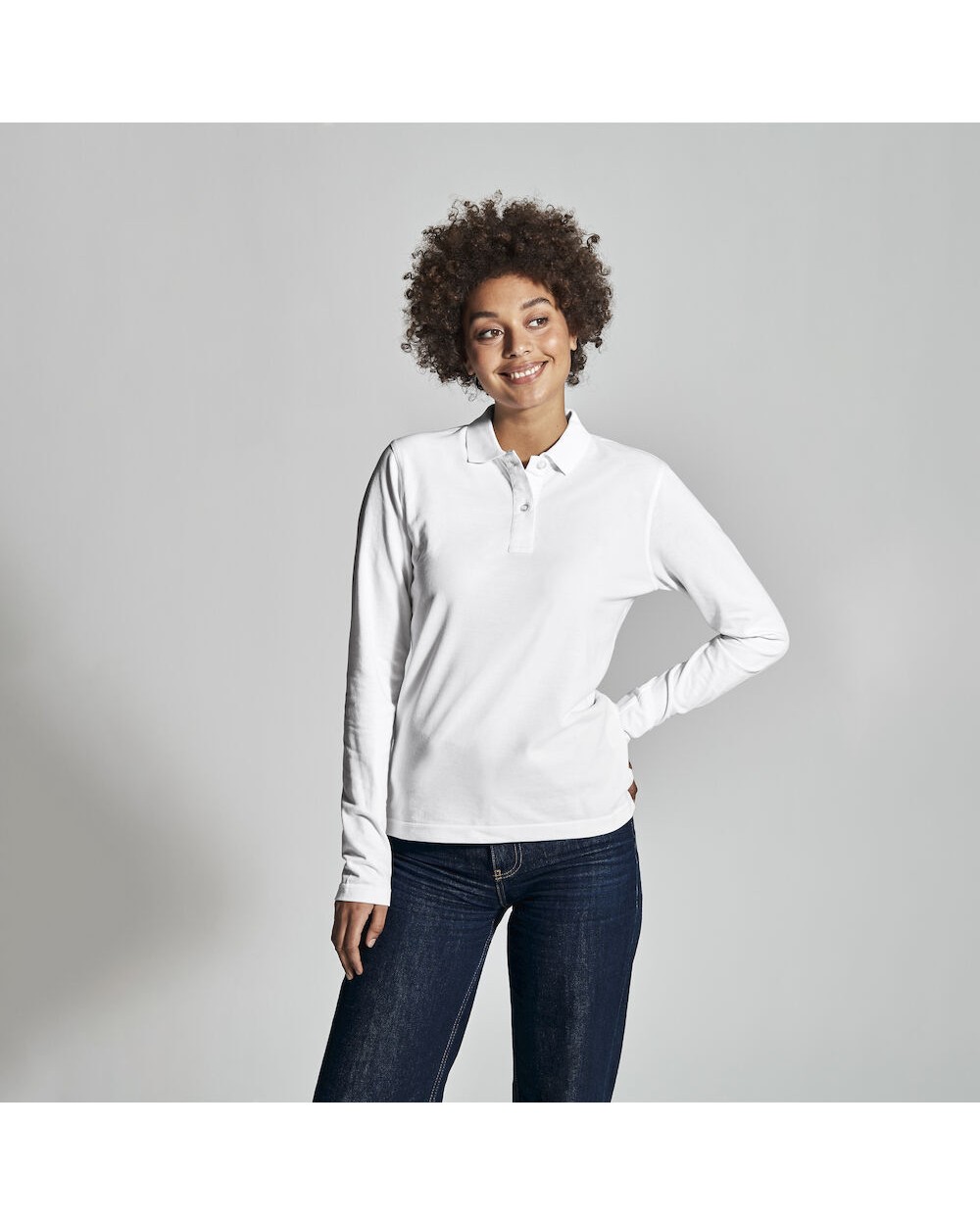 COTTOVER Pique Long Sleeve Lady Poloshirts personalisierbar
