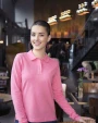 Polo's COTTOVER POLO PIQUE LONG SLEEVE LADY - GOTS GECERTIFICEERD voor bedrukking &amp; borduring