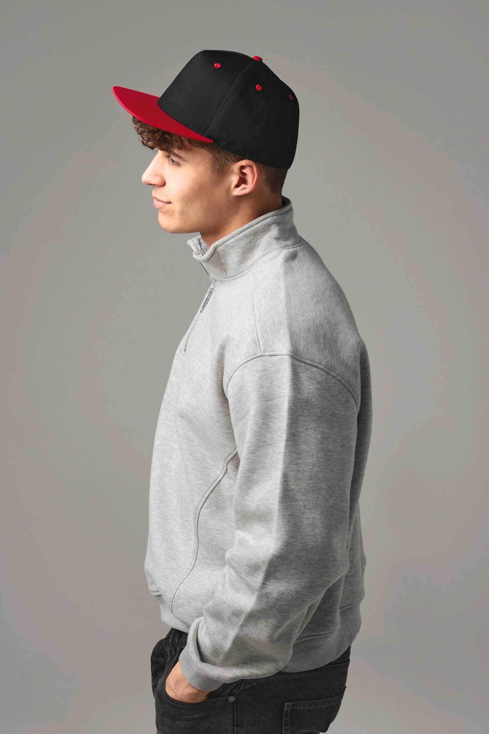 Casquettes personnalisable BEECHFIELD Casquette Snapback contrastée - 5 panneaux