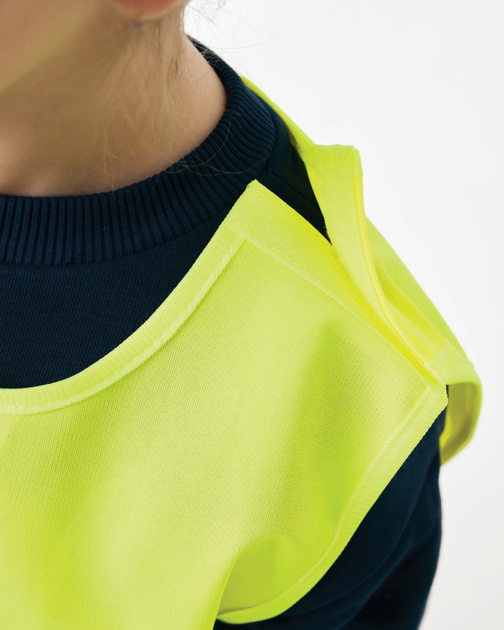 Fluo vestjes 4DO GRS gerecycled PET reflecterend veiligheidsvest 3-6 jaar voor bedrukking &amp; borduring