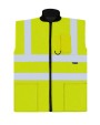Fluo vestjes KORNTEX Hi-Vis Reversible Bodywarmer „Ural“ voor bedrukking &amp; borduring