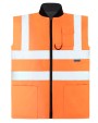 Gilets de sécurité personnalisable KORNTEX Hi-Vis Reversible Bodywarmer „Ural“