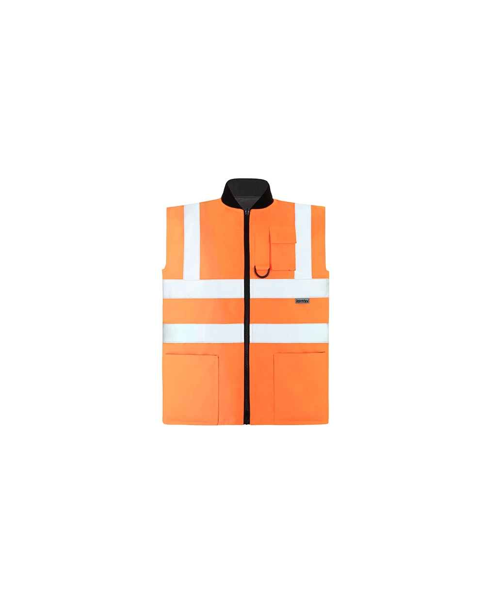 Fluo vestjes KORNTEX Hi-Vis Reversible Bodywarmer „Ural“ voor bedrukking &amp; borduring