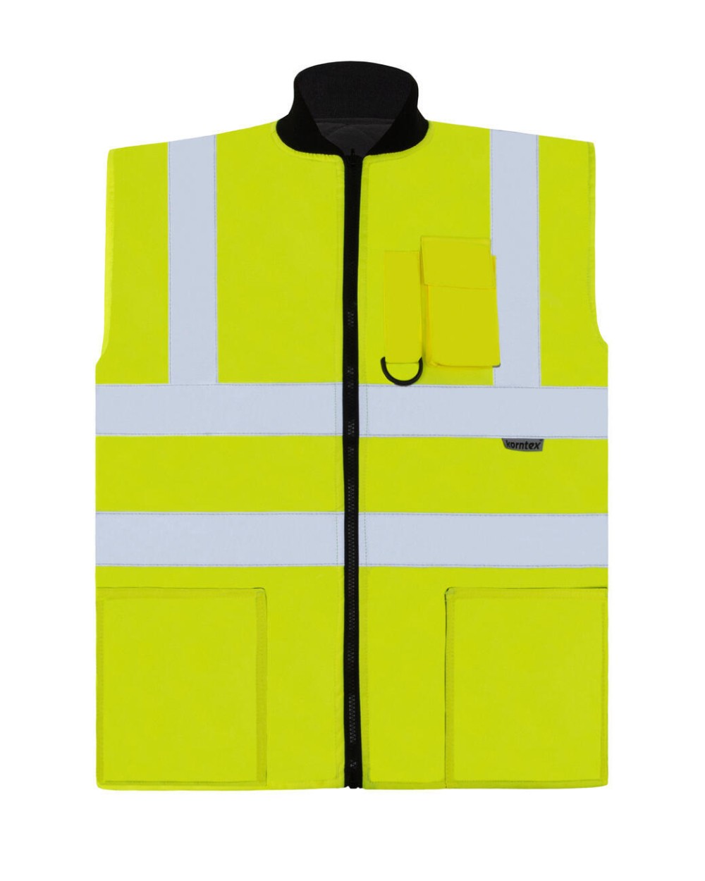 Fluo vestjes KORNTEX Hi-Vis Reversible Bodywarmer „Ural“ voor bedrukking &amp; borduring