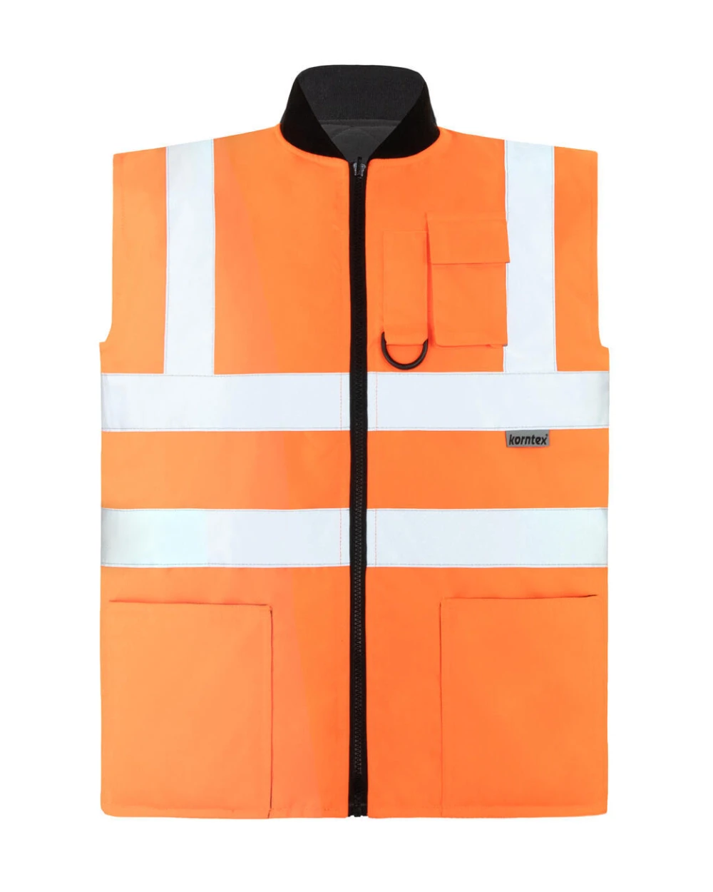 Gilets de sécurité personnalisable KORNTEX Hi-Vis Reversible Bodywarmer „Ural“