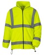 YOKO Robuste Fleecejacke in Warnfarbe Polar Fleeces personalisierbar