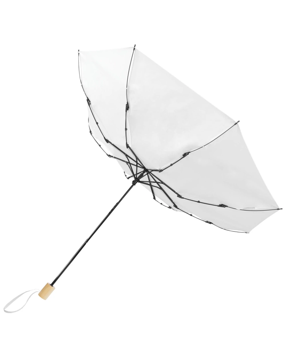 4DO Birgit 21'' faltbarer winddichter Regenschirm aus recyceltem PET Regenschirme personalisierbar