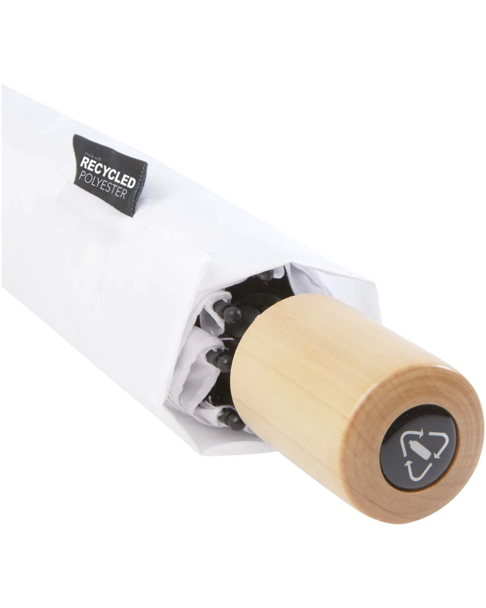 4DO Birgit 21'' faltbarer winddichter Regenschirm aus recyceltem PET Regenschirme personalisierbar