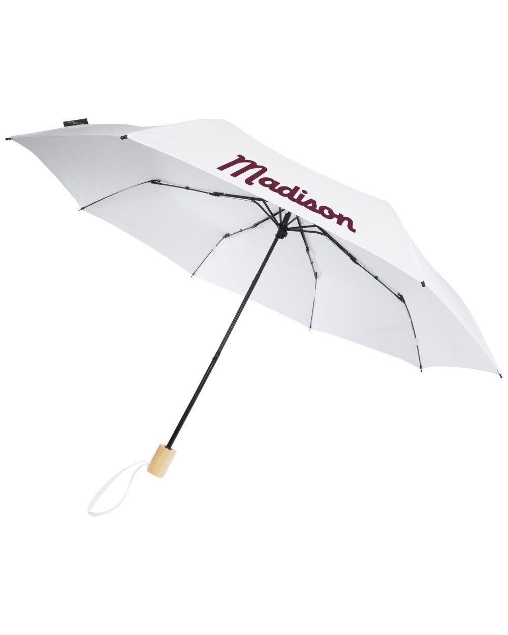4DO Birgit 21'' faltbarer winddichter Regenschirm aus recyceltem PET Regenschirme personalisierbar