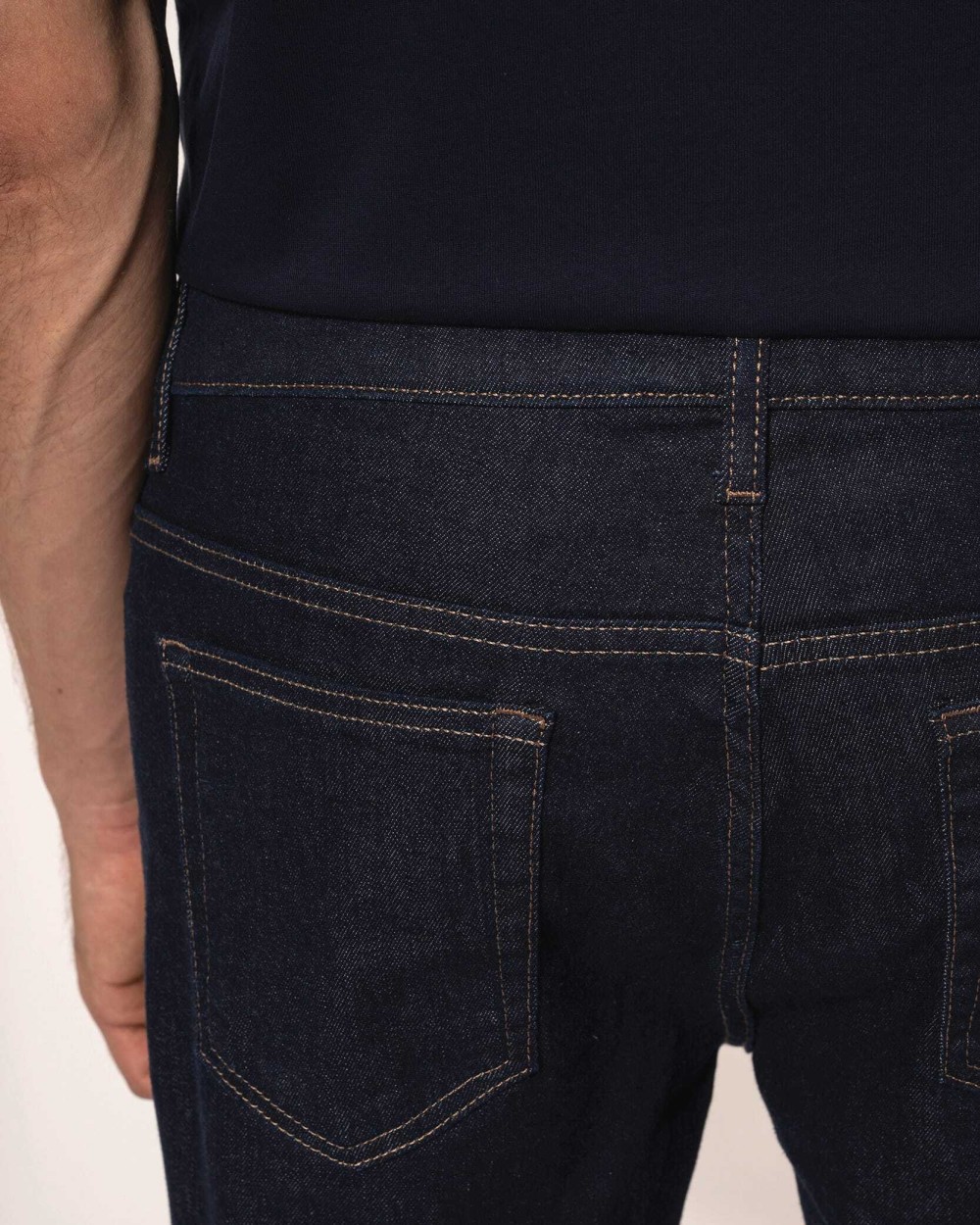 KARIBAN Herren Premium Jeanshose Hosen personalisierbar