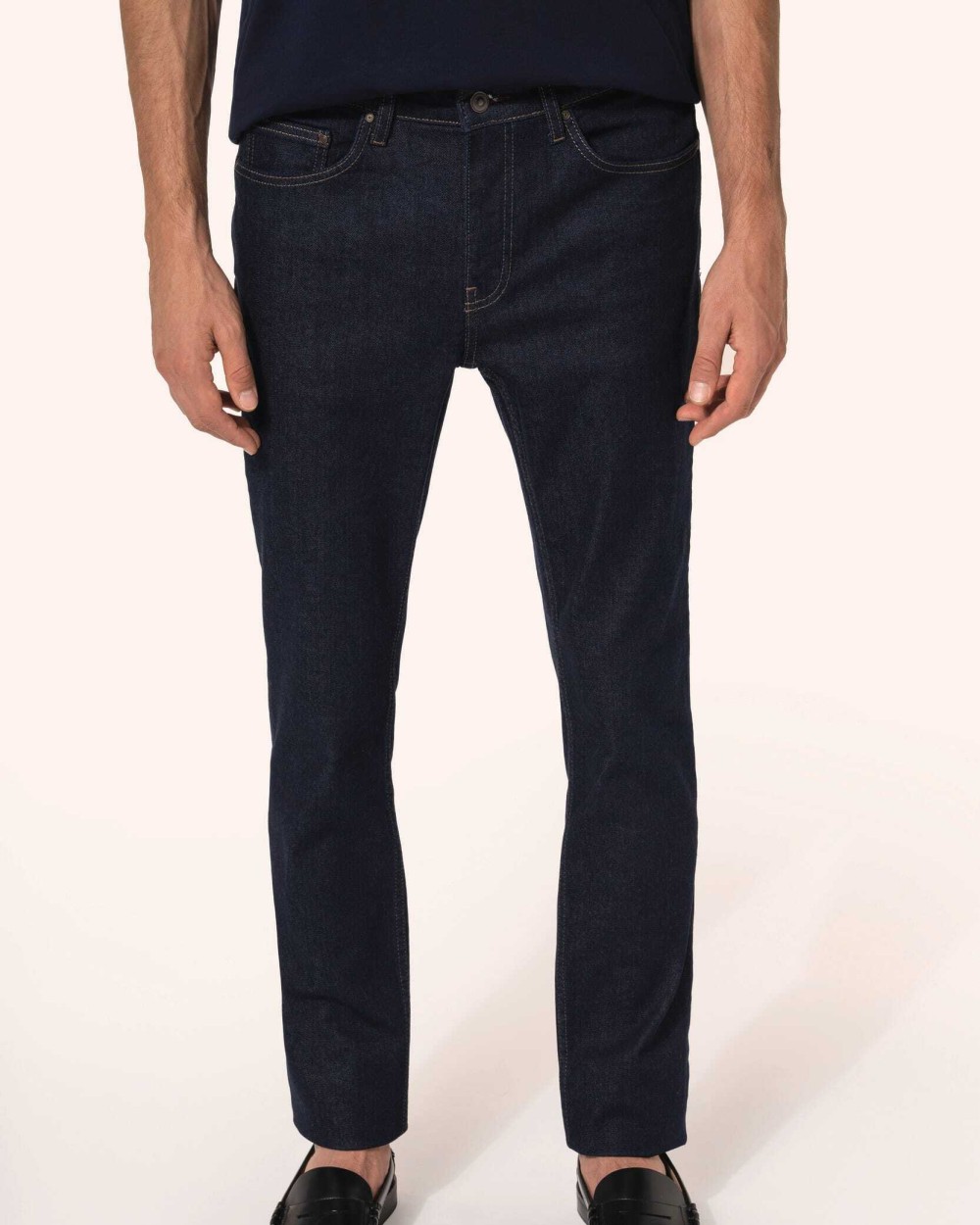 KARIBAN Herren Premium Jeanshose Hosen personalisierbar