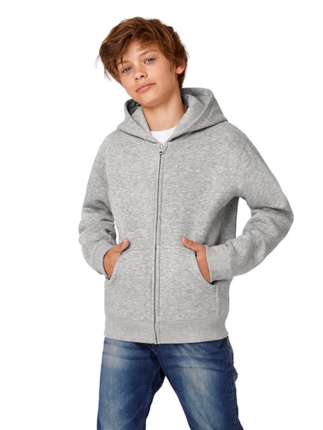 Sweat-shirts à personnaliser B&C HOODED FULL ZIP KIDS 