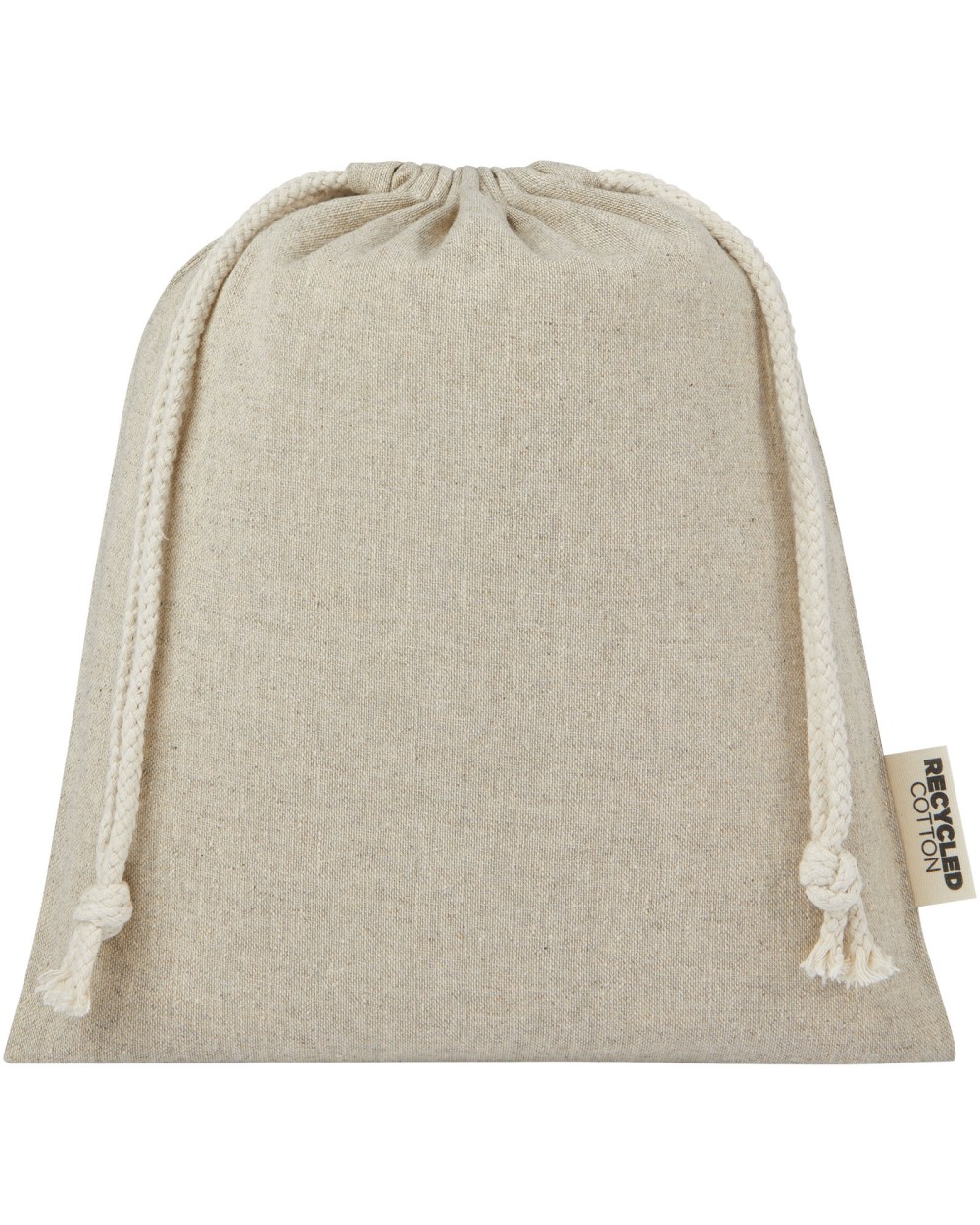 4DO Pheebs 150 g/m² GRS Zuziehbeutel aus Recyclingbaumwolle mittel 1,5 l Taschen personalisierbar