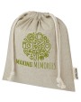 4DO Pheebs 150 g/m² GRS Zuziehbeutel aus Recyclingbaumwolle mittel 1,5 l Taschen personalisierbar