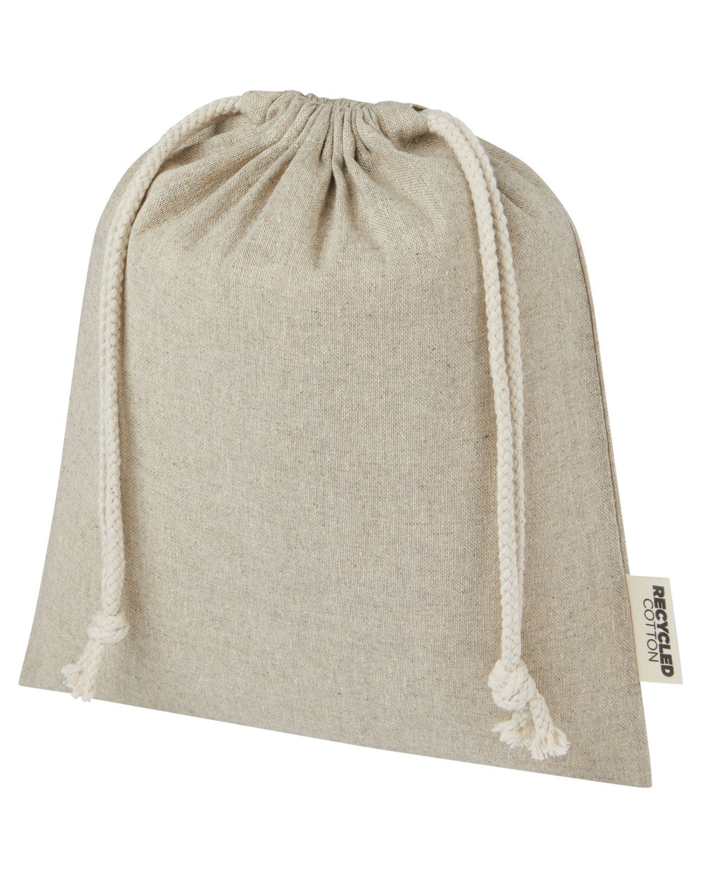 4DO Pheebs 150 g/m² GRS Zuziehbeutel aus Recyclingbaumwolle mittel 1,5 l Taschen personalisierbar