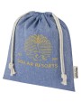 4DO Pheebs 150 g/m² GRS Zuziehbeutel aus Recyclingbaumwolle mittel 1,5 l Taschen personalisierbar