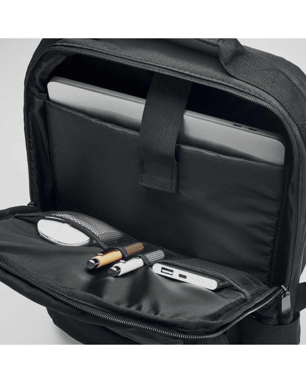 4DO Laptop Rucksack 300D RPET Taschen personalisierbar