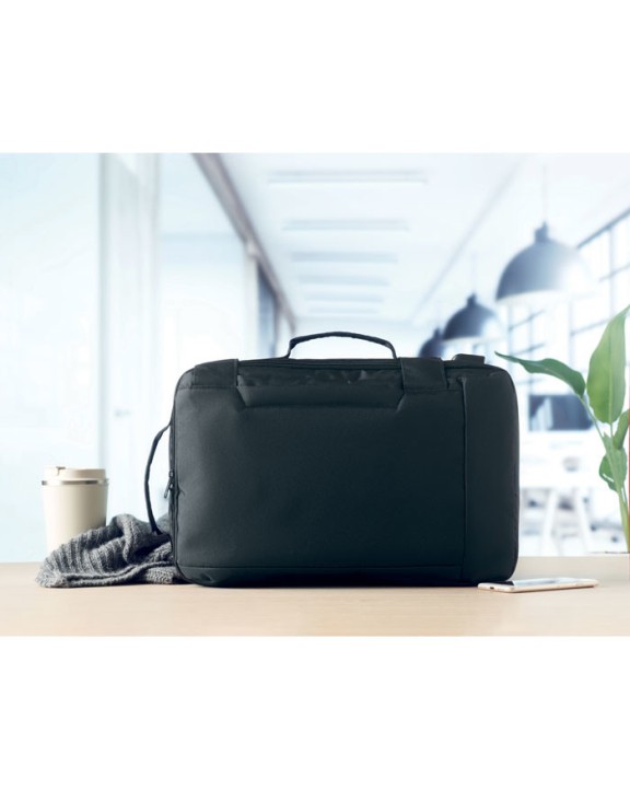 4DO Laptop Rucksack 300D RPET Taschen personalisierbar