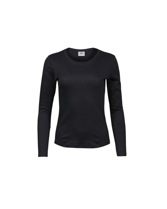 T-Shirts personnalisable Tee Jays LADIES LONG SLEEVE INTERLOCK TEE