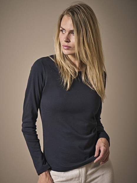 T-Shirts à personnaliser TEE JAYS LADIES LONG SLEEVE INTERLOCK TEE 
