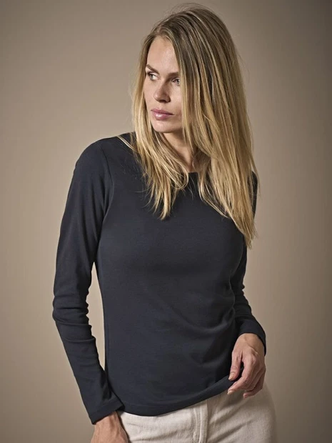 T-Shirts à personnaliser TEE JAYS LADIES LONG SLEEVE INTERLOCK TEE 
