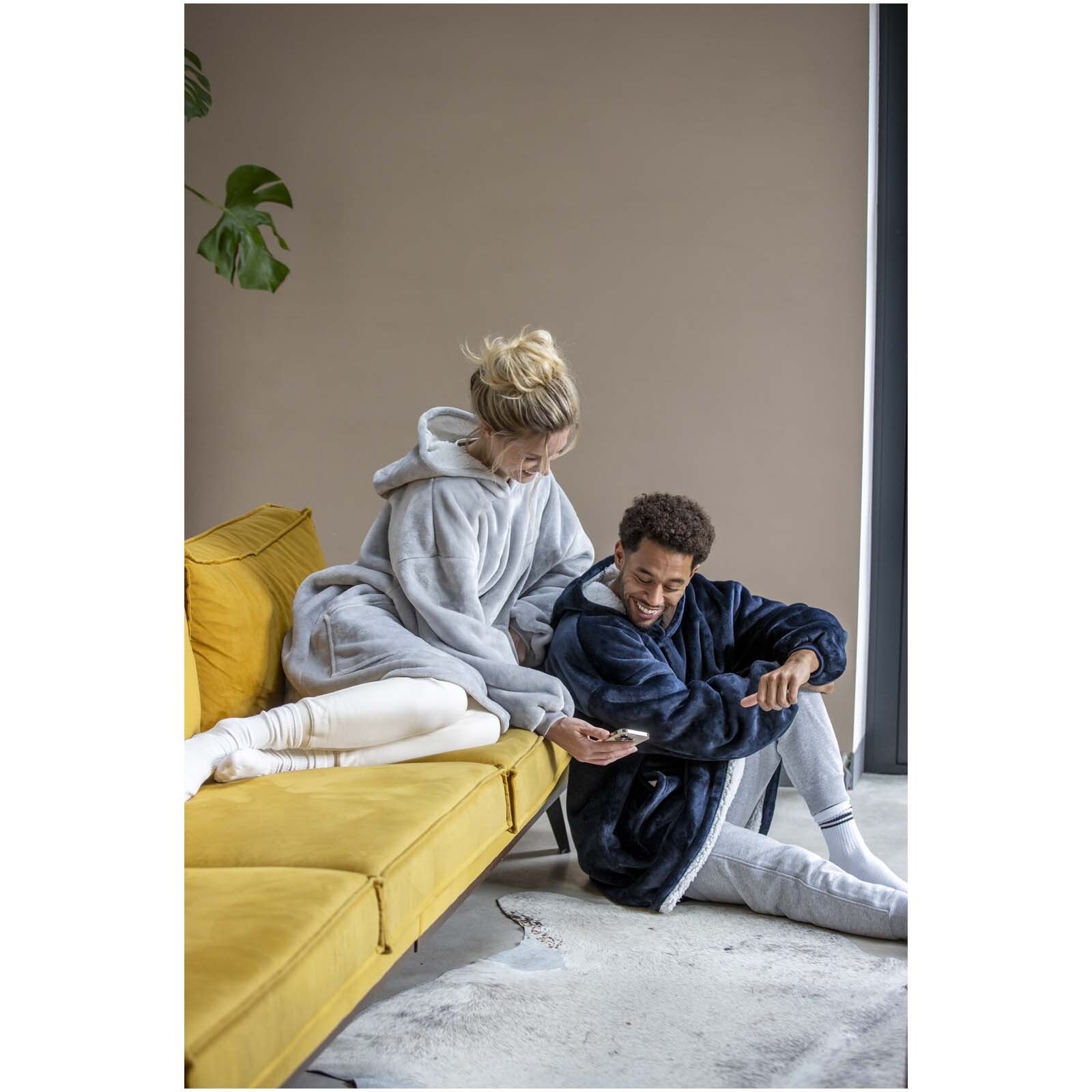 Plaids personnalisable 4DO Plaid à capuche Denali certifié GRS