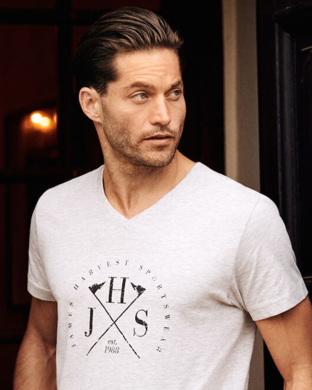 T-shirts JAMES-HARVEST American V
T-Shirt Heren voor bedrukking &amp; borduring