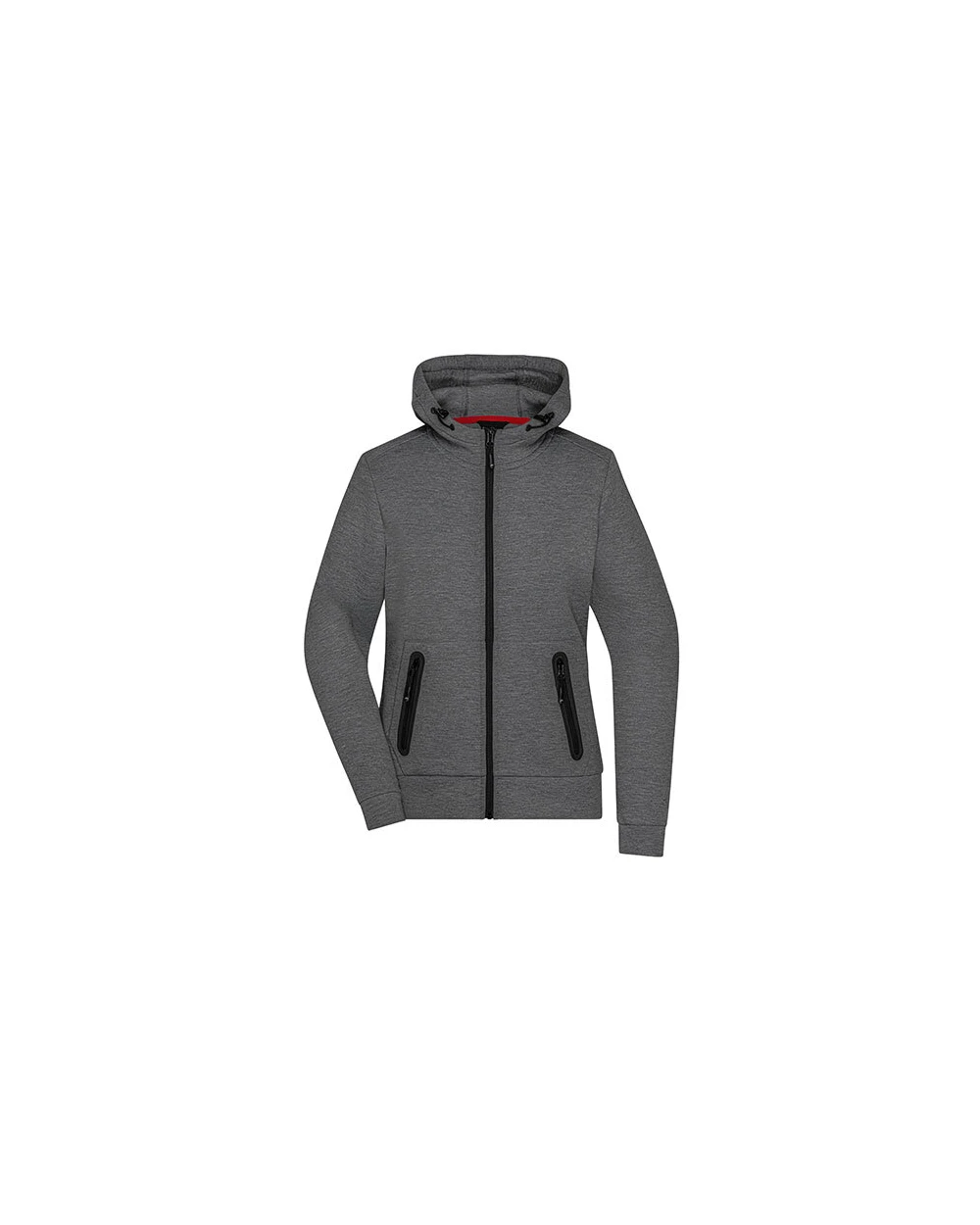 JAMES & NICHOLSON Ladies` Hooded Jacket Jacken personalisierbar