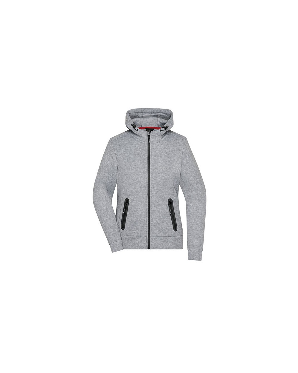 JAMES & NICHOLSON Ladies` Hooded Jacket Jacken personalisierbar
