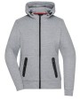 JAMES & NICHOLSON Ladies` Hooded Jacket Jacken personalisierbar